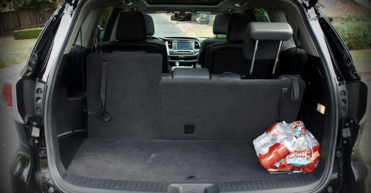 Toyota Highlander cargo space