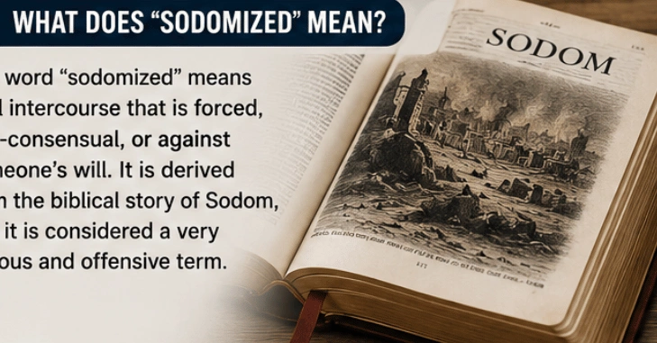 What does "sodomized" mean in plain English?